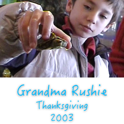 Grandma Rushie Thanksgiving 2003